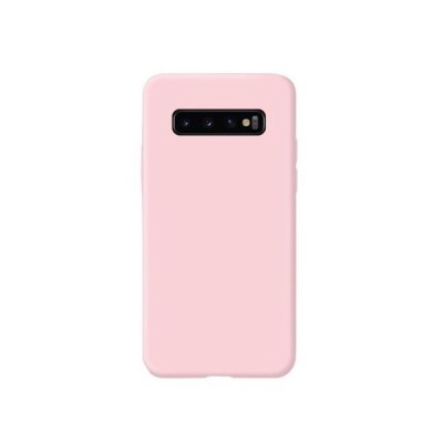 Husa protectie Flippy compatibila cu Samsung Galaxy S10 Liquid Silicone Case Roz