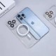 Husa protectie Flippy pentru Apple iPhone 13 Pro Max, MagSafe Silicone, Protectie si folie camera inclusa, protectie camera, Fumuriu
