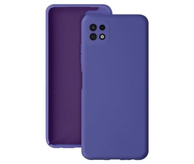 Husa protectie Flippy pentru Samsung A22 5G Liquid Silicone Mov Husa protectie Flippy pentru Samsung A22 5G Liquid Silicone Mov