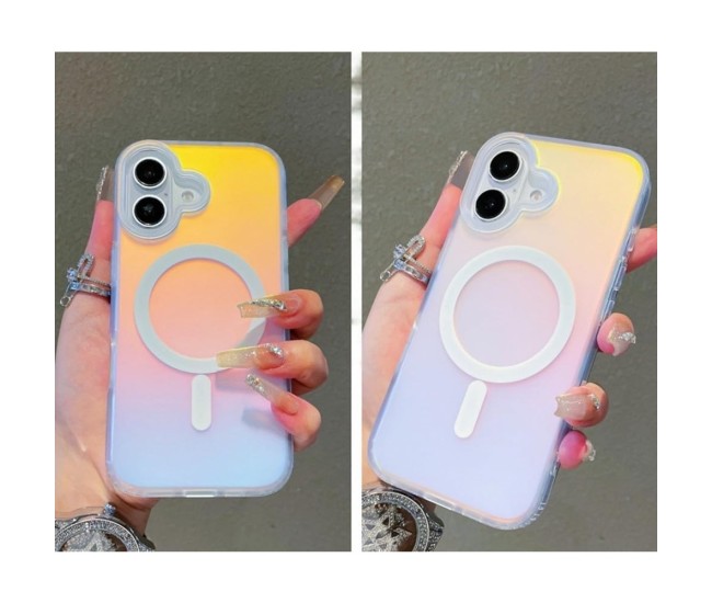 Husa Telefon, Flippy, Compatibila iPhone 17, Model Cameleon, Magsafe, Schimbare Gradient de Culoare din Unghiuri Diferite, Multicolor Husa Telefon, Flippy, Compatibila iPhone 17, Model Cameleon, Magsafe, Schimbare Gradient de Culoare din Unghiuri Diferite, Multicolor