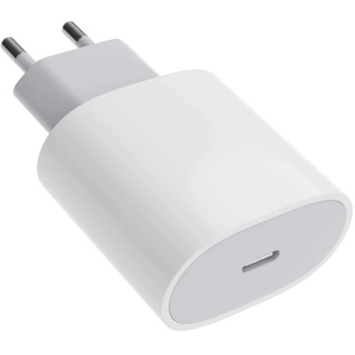 Adaptor pentru iPhone, Type-C, Fast charge, Putere 20 W, Flippy, Alb Adaptor pentru iPhone, Type-C, Fast charge, Putere 20 W, Flippy, Alb