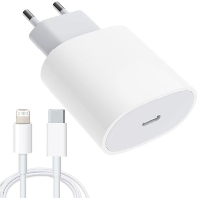 Incarcator compatibil cu iPhone, USB Type-C, Fast charge, Putere 20W, Flippy, Alb Incarcator compatibil cu iPhone, USB Type-C, Fast charge, Putere 20W, Flippy, Alb