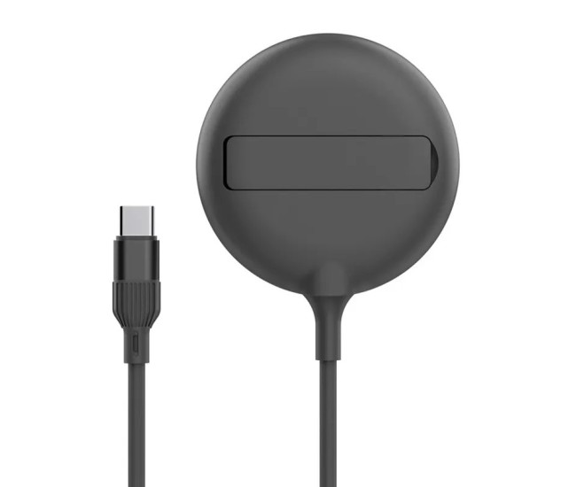 Încărcător fără fir, Wireless, portabil Flippy, MagSafe 15W, mufa conectare Adaptor Type C, functie suport, pentru seriile iPhone 14, iPhone 13 si iPhone 12, Negru Încărcător fără fir, Wireless, portabil Flippy, MagSafe 15W, mufa conectare Adaptor Type C, functie suport, pentru seriile iPhone 14, iPhone 13 si iPhone 12, Negru