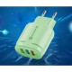 Incarcator Rapid QC3.0, Flippy, 3 Porturi USB, 2.1A, 18W, din ABS, Protectie Supraincalzire, Gama Macarons, Verde Incarcator Rapid QC3.0, Flippy, 3 Porturi USB, 2.1A, 18W, din ABS, Protectie Supraincalzire, Gama Macarons, Verde