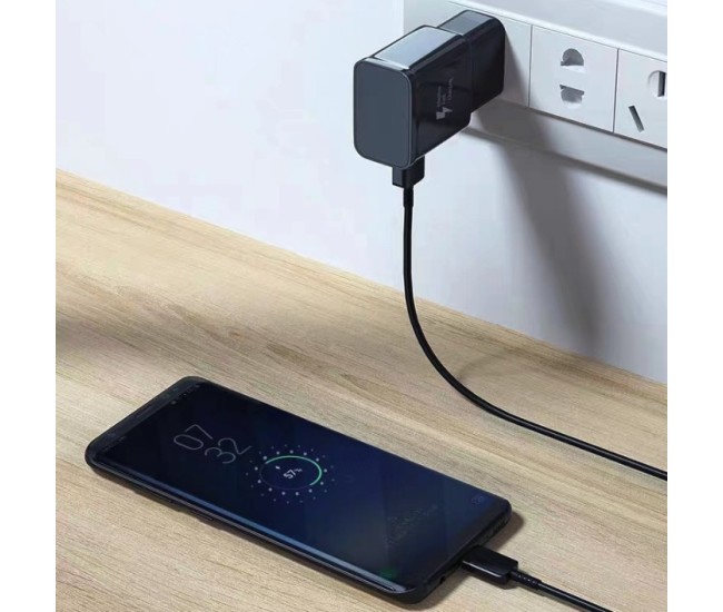 Incarcator Retea pentru Samsung S6/S8, Flippy, Incarcator USB-A Universal de 2.4A pentru Telefoan Samsung, Power Delivery 15W, Negru lucios Incarcator Retea pentru Samsung S6/S8, Flippy, Incarcator USB-A Universal de 2.4A pentru Telefoan Samsung, Power Delivery 15W, Negru lucios