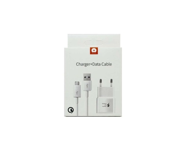 Incarcator Retea Quick Charge 2.0   Cablu Micro-USB WUW-T19 Flippy Blister, Alb