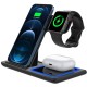 Incarcator Wireless Flippy, Statie Incarcare 3 In 1 Qi Fast Charger 15W, Incarcare Rapida, Compatibil Cu Apple Watch Toate Seriile Airpods Toate Modele si Iphone Android Samsung Huawei Xiaomi, Quick Charge, Negru Incarcator Wireless Flippy, Statie Incarcare 3 In 1 Qi Fast Charger 15W, Incarcare Rapida, Compatibil Cu Apple Watch Toate Seriile Airpods Toate Modele si Iphone Android Samsung Huawei Xiaomi, Quick Charge, Negru