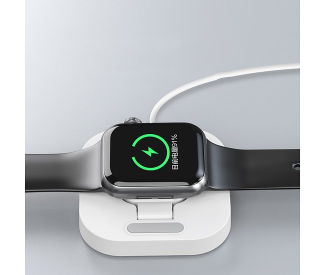 Incarcator Wireless pentru Smart iWatch, Flippy, Compatibil cu Apple iWatch 1/9, Magnetic Charger, Interfata TYPE-C, 3W, 7.5 x 7.5 x 1.2 cm, Pliabil, Alb Incarcator Wireless pentru Smart iWatch, Flippy, Compatibil cu Apple iWatch 1/9, Magnetic Charger, Interfata TYPE-C, 3W, 7.5 x 7.5 x 1.2 cm, Pliabil, Alb