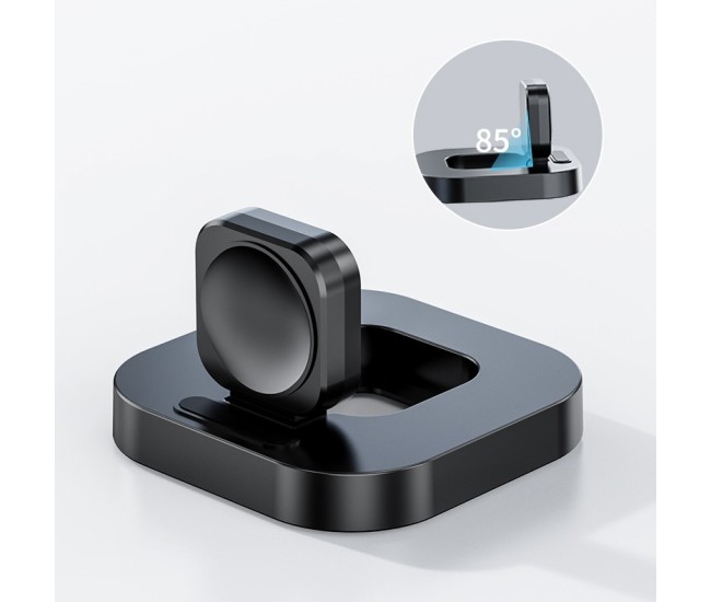 Incarcator Wireless pentru Smart iWatch, Flippy, Compatibil cu Apple iWatch 1/9, Magnetic Charger, Interfata TYPE-C, 3W, 7.5 x 7.5 x 1.2 cm, Pliabil, Negru Incarcator Wireless pentru Smart iWatch, Flippy, Compatibil cu Apple iWatch 1/9, Magnetic Charger, Interfata TYPE-C, 3W, 7.5 x 7.5 x 1.2 cm, Pliabil, Negru