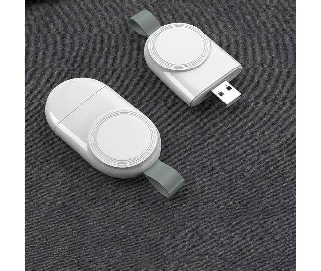 Incarcator Wireless pentru Smart Watch, Flippy, Compatibil cu Apple iWatch 1/9, Magnetic, Interfata Port USB-A, Fara Cablu direct in Statie sau Calculator, Negru