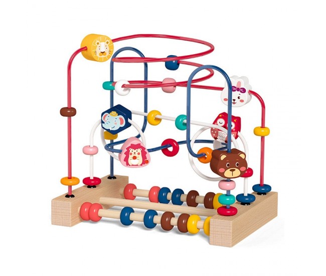 Jucarie din Lemn Montessori, Flippy, Labirint Motricitate cu Abac si Animalute, Rollercoaster pentru Copii, Educativ, Dezvoltarea Abilitatilor Motorii, Numaratoare, 22.5x22.5x15 cm, Multicolor Jucarie din Lemn Montessori, Flippy, Labirint Motricitate cu Abac si Animalute, Rollercoaster pentru Copii, Educativ, Dezvoltarea Abilitatilor Motorii, Numaratoare, 22.5x22.5x15 cm, Multicolor