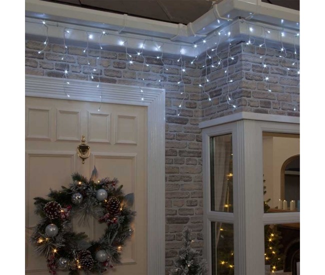 Instalatie Craciun, 10 m, 286 Led-uri ,Franjuri, Alb rece, Flash, Transformator, Interconectabila, Prelungitor 3 m inclus, Fir Transparent, Flippy Instalatie Craciun, 10 m, 286 Led-uri ,Franjuri, Alb rece, Flash, Transformator, Interconectabila, Prelungitor 3 m inclus, Fir Transparent, Flippy