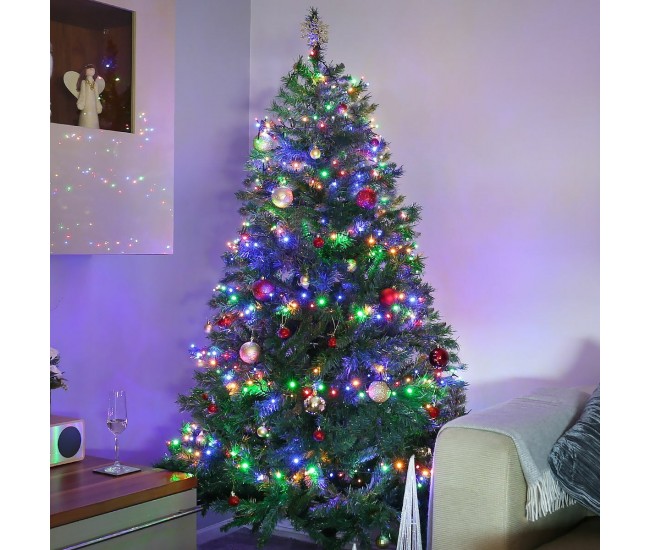 Instalatie Craciun, 15 m, 150 Led-uri ,Liniara, Multicolor, 8 jocuri de lumini, Transformator, Interconectabila, Prelungitor 5 m inclus, Fir Verde, Flippy Instalatie Craciun, 15 m, 150 Led-uri ,Liniara, Multicolor, 8 jocuri de lumini, Transformator, Interconectabila, Prelungitor 5 m inclus, Fir Verde, Flippy