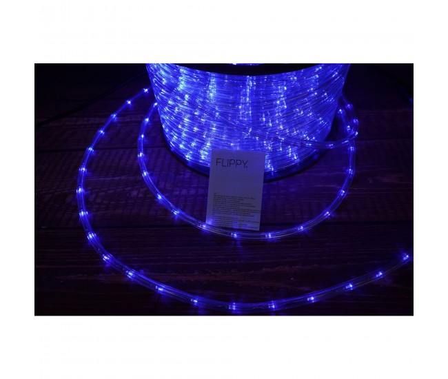 Instalatie Craciun, 30 m, 720 Led-uri, Furtun Luminos, Albastru, Transformator, 8 jocuri de lumini, Sectionabila, 220 V, Flippy Instalatie Craciun, 30 m, 720 Led-uri, Furtun Luminos, Albastru, Transformator, 8 jocuri de lumini, Sectionabila, 220 V, Flippy