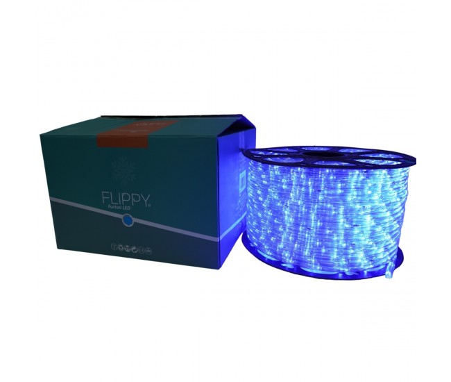 Instalatie Craciun, 30 m, 720 Led-uri, Furtun Luminos, Albastru, Transformator, 8 jocuri de lumini, Sectionabila, 220 V, Flippy Instalatie Craciun, 30 m, 720 Led-uri, Furtun Luminos, Albastru, Transformator, 8 jocuri de lumini, Sectionabila, 220 V, Flippy