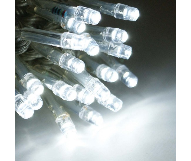 Instalatie Craciun, 50 m, 500 Led-uri ,Liniara, Alb rece, 8 jocuri de lumini, Transformator cu telecomanda, Interconectabila, Prelungitor 5 m inclus, Fir Transparent, Flippy Instalatie Craciun, 50 m, 500 Led-uri ,Liniara, Alb rece, 8 jocuri de lumini, Transformator cu telecomanda, Interconectabila, Prelungitor 5 m inclus, Fir Transparent, Flippy