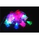 Ghirlanda luminoasa cu bec in forma de brazi, 3 metri, 20 LED-uri, forme din plastic, fir transparent, multicolora Ghirlanda luminoasa cu bec in forma de brazi, 3 metri, 20 LED-uri, forme din plastic, fir transparent, multicolora