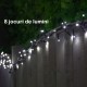Instalatie Craciun Liniara 100 LED 9 m + 1 m Beculet cu 6 unghiuri Alb Rece fir negru Instalatie Craciun Liniara 100 LED 9 m + 1 m Beculet cu 6 unghiuri Alb Rece fir negru