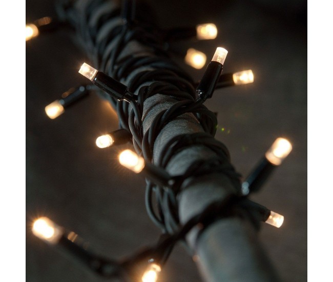 Instalatie Craciun Profesionala de Exterior IP65, 20 m, 200 Led-uri Mari ,Liniara, Alb cald, Interconectabila, Prelungitor 1.5 m inclus, Fir Negru, Flippy Instalatie Craciun Profesionala de Exterior IP65, 20 m, 200 Led-uri Mari ,Liniara, Alb cald, Interconectabila, Prelungitor 1.5 m inclus, Fir Negru, Flippy