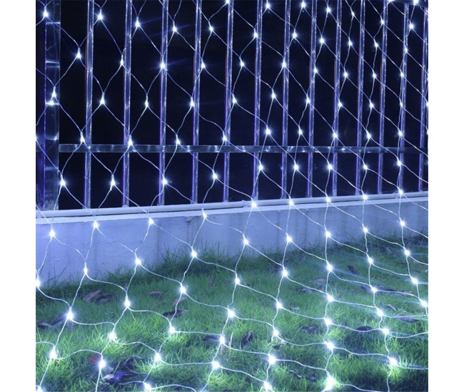 Instalatie Craciun, Tip Plasa, IP 44, 17 x 1 m, 800 LED-uri, Alb rece, 8 jocuri de lumini, Transformator cu telecomanda, Interconectabila, Prelungitor 3 m inclus, Fir transparent, Flippy Instalatie Craciun, Tip Plasa, IP 44, 17 x 1 m, 800 LED-uri, Alb rece, 8 jocuri de lumini, Transformator cu telecomanda, Interconectabila, Prelungitor 3 m inclus, Fir transparent, Flippy