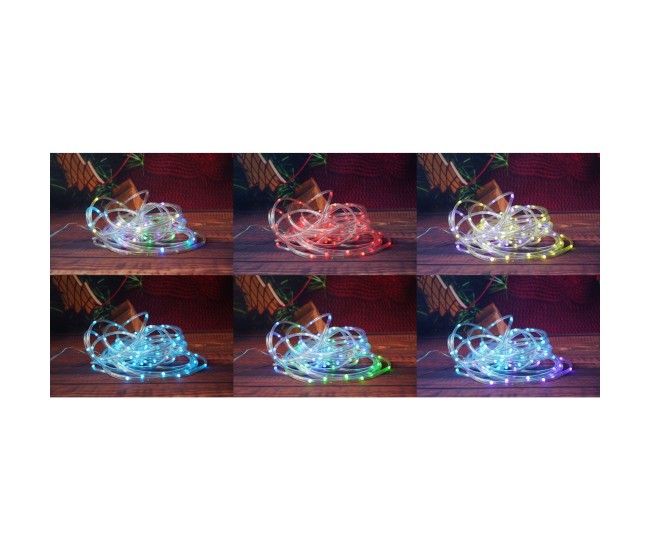 Instalatie de Craciun,10 metri,100 LED-uri,telecomanda 32 de functii,multicolor RGB,USB,tub luminos,interior/exterior,Flippy Instalatie de Craciun,10 metri,100 LED-uri,telecomanda 32 de functii,multicolor RGB,USB,tub luminos,interior/exterior,Flippy