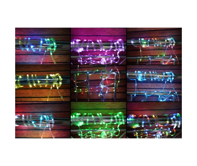 Instalatie de Craciun,10 metri,100 LED-uri,telecomanda 32 de functii,multicolor RGB,USB,tub luminos,interior/exterior,Flippy Instalatie de Craciun,10 metri,100 LED-uri,telecomanda 32 de functii,multicolor RGB,USB,tub luminos,interior/exterior,Flippy