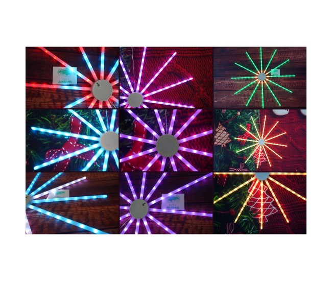 Instalatie de Craciun,96 LED-uri,joc de lumini,multicolor RGB,moara de vant,cu transformator,fir cupru,interior/exterior,Flippy Instalatie de Craciun,96 LED-uri,joc de lumini,multicolor RGB,moara de vant,cu transformator,fir cupru,interior/exterior,Flippy