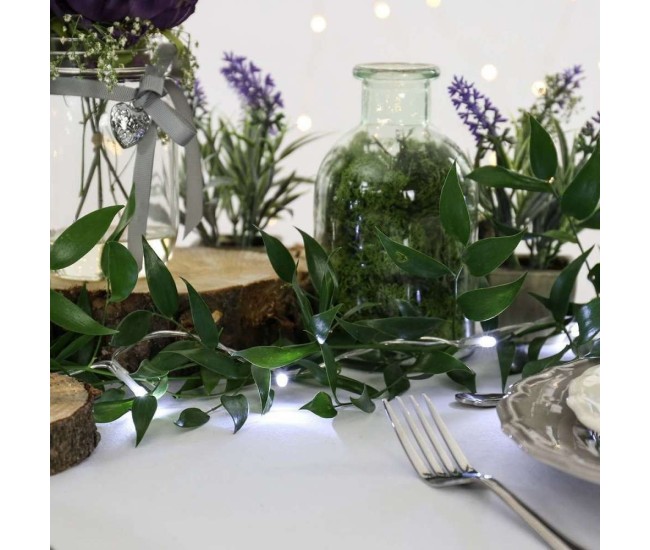 Instalatie de Craciun cu Baterii Tip Liniar, 2 jocuri de lumini, Fir Transparent 1 m 10 LED -uri, Alb Rece Instalatie de Craciun cu Baterii Tip Liniar, 2 jocuri de lumini, Fir Transparent 1 m 10 LED -uri, Alb Rece