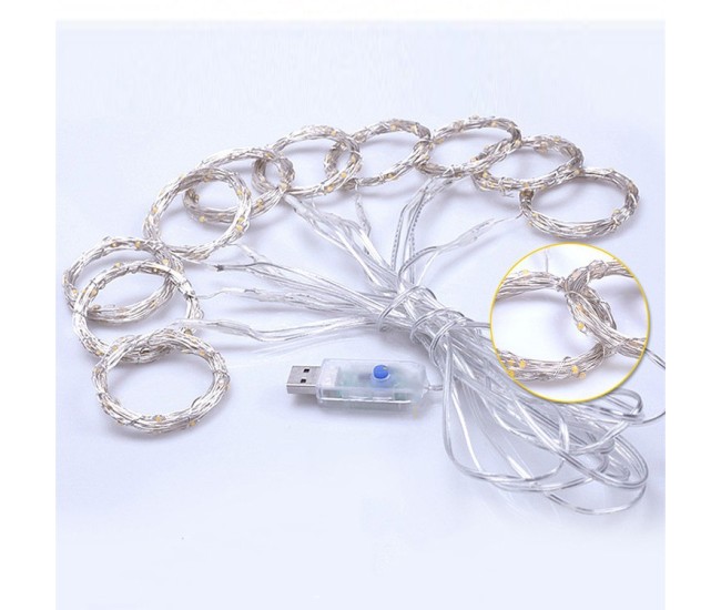 Instalatie de Craciun, Flippy, Instalatie de Tip Perdea IP44, Alimentare prin Port USB si Telecomanda cu 8 functii, 3m x 2m, 300 LED, Alb Rece Instalatie de Craciun, Flippy, Instalatie de Tip Perdea IP44, Alimentare prin Port USB si Telecomanda cu 8 functii, 3m x 2m, 300 LED, Alb Rece