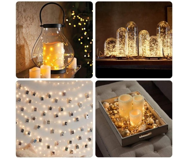 Instalatie de Craciun Liniara, Flippy®, Tip Liniara, Fir Cupru, 8 Jocuri de Lumini, cu Telecomanda, 5 m, 50 Led-uri, Alimentare USB, 4.5V, Alb Cald Instalatie de Craciun Liniara, Flippy®, Tip Liniara, Fir Cupru, 8 Jocuri de Lumini, cu Telecomanda, 5 m, 50 Led-uri, Alimentare USB, 4.5V, Alb Cald