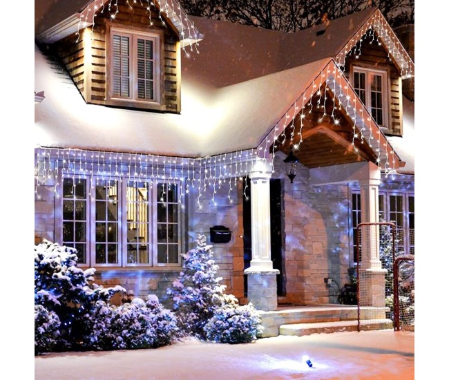 Instalatie Solara Craciun Turturi, IP44, 5 m, 143 Led-uri, Perdea Franjurata, Alb rece, 8 jocuri de lumini, cu Telecomanda, 31V, 500 mAh, Acumulator de 2400 mAh, Exterior, Prelungitor 5 m inclus, Fir Transparent, Flippy Instalatie Solara Craciun Turturi, IP44, 5 m, 143 Led-uri, Perdea Franjurata, Alb rece, 8 jocuri de lumini, cu Telecomanda, 31V, 500 mAh, Acumulator de 2400 mAh, Exterior, Prelungitor 5 m inclus, Fir Transparent, Flippy