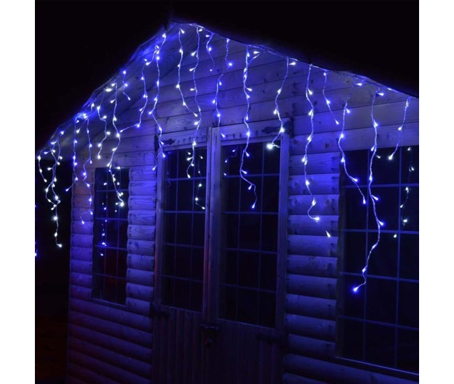 Instalatie Solara Craciun Turturi, IP44, 5 m, 143 Led-uri, Perdea Franjurata, albastru, 8 jocuri de lumini, cu Telecomanda, 31V, 500 mAh, Acumulator de 2400 mAh, Exterior, Prelungitor 5 m inclus, Fir Alb, Flippy Instalatie Solara Craciun Turturi, IP44, 5 m, 143 Led-uri, Perdea Franjurata, albastru, 8 jocuri de lumini, cu Telecomanda, 31V, 500 mAh, Acumulator de 2400 mAh, Exterior, Prelungitor 5 m inclus, Fir Alb, Flippy