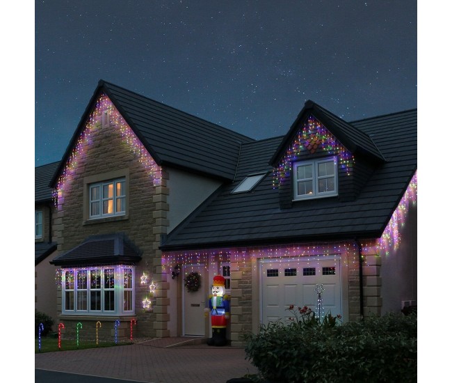 Instalatie Solara Craciun Turturi, IP44, 5 m, 143 Led-uri, Perdea Franjurata, RB-RG, 8 jocuri de lumini, cu Telecomanda, 31V, 500 mAh, Acumulator de 2400 mAh, Exterior, Prelungitor 5 m inclus, Fir Transparent, Flippy Instalatie Solara Craciun Turturi, IP44, 5 m, 143 Led-uri, Perdea Franjurata, RB-RG, 8 jocuri de lumini, cu Telecomanda, 31V, 500 mAh, Acumulator de 2400 mAh, Exterior, Prelungitor 5 m inclus, Fir Transparent, Flippy