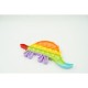 Jucarie antistres din silicon, Flippy, Pop It Now and Flip It, Dinozaur mic, Multicolor V4