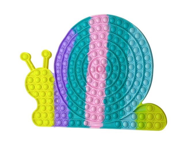 Jucarie antistres din silicon, Flippy, Pop It Now and Flip It, Melc, 15 cm, Macarons 