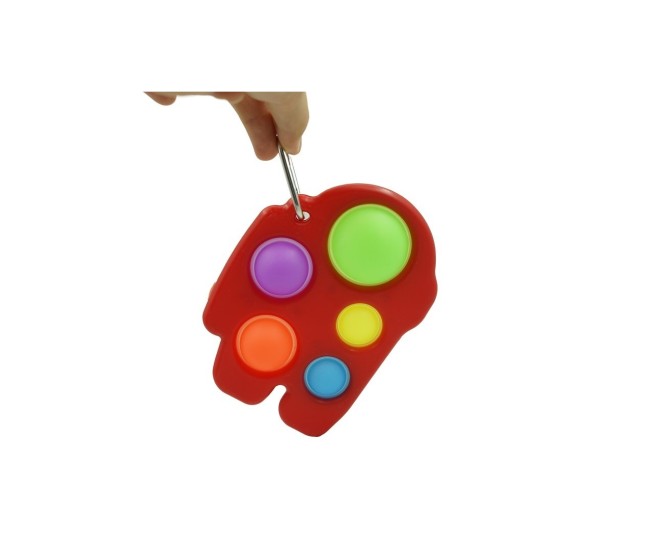 Jucarie Antistres Flippy - Fidget Toy, Simple Dimple, Among us, Rosu Jucarie Antistres Flippy - Fidget Toy, Simple Dimple, Among us, Rosu