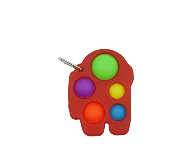 Jucarie Antistres Flippy - Fidget Toy, Simple Dimple, Among us, Rosu Jucarie Antistres Flippy - Fidget Toy, Simple Dimple, Among us, Rosu