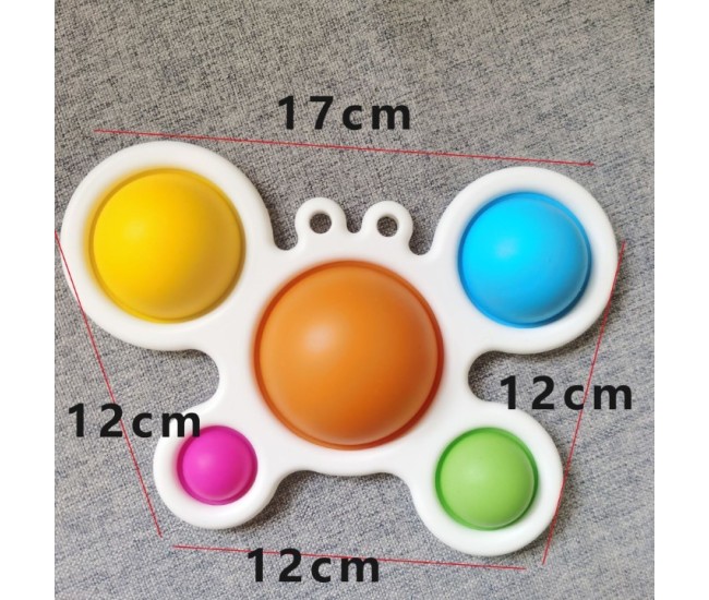 Jucarie Antistres Flippy - Fidget Toy, Simple Dimple, Crab, Multicolor Jucarie Antistres Flippy - Fidget Toy, Simple Dimple, Crab, Multicolor