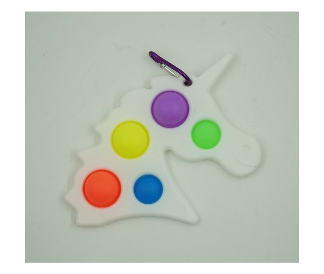 Jucarie Antistres Flippy - Fidget Toy, Simple Dimple, Unicorn, Alb Jucarie Antistres Flippy - Fidget Toy, Simple Dimple, Unicorn, Alb