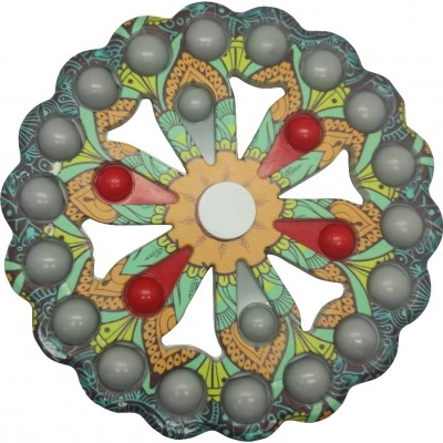 Jucarie antistres, simple dimple, fidget toy spinner, cu 24 buline, Multicolor, mix, Flippy Jucarie antistres, simple dimple, fidget toy spinner, cu 24 buline, Multicolor, mix, Flippy