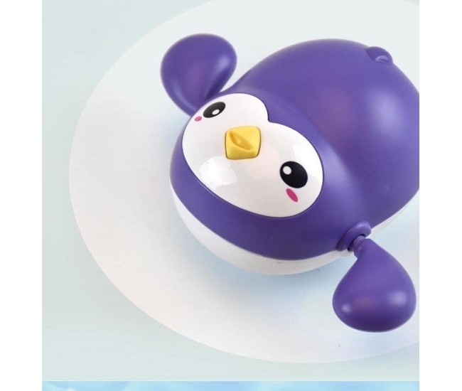 Jucarie de baie interactiva pentru copii, Flippy, pinguinul mov Jucarie de baie interactiva pentru copii, Flippy, pinguinul mov