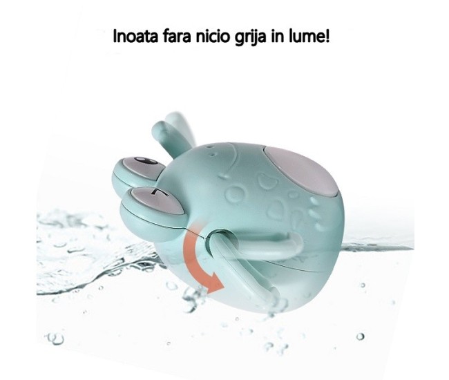 Jucarie de baie pentru copii, Flippy, broscuta bleu Jucarie de baie pentru copii, Flippy, broscuta bleu