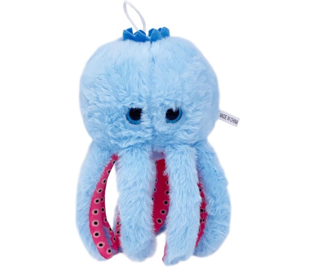 Jucarie Moale de Plus Italian Brainrot, Flippy, cu Agatatoare, Model Blueberrini Octopussini, Jucarie Moale pentru Copii, 13 x 22 cm, Albastru/Roz Jucarie Moale de Plus Italian Brainrot, Flippy, cu Agatatoare, Model Blueberrini Octopussini, Jucarie Moale pentru Copii, 13 x 22 cm, Albastru/Roz