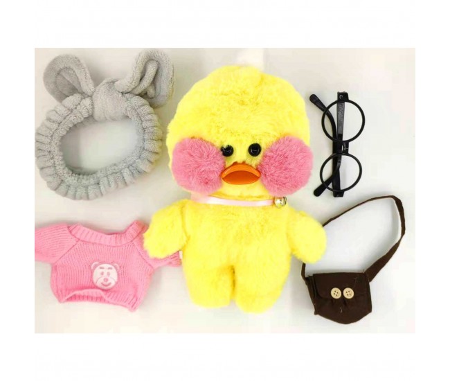 Jucarie De Plus Rata Lalafanfan Flippy - Obrajii Rosii, Haine Si Accesorii Random, Diverse culori Jucarie De Plus Rata Lalafanfan Flippy - Obrajii Rosii, Haine Si Accesorii Random, Diverse culori