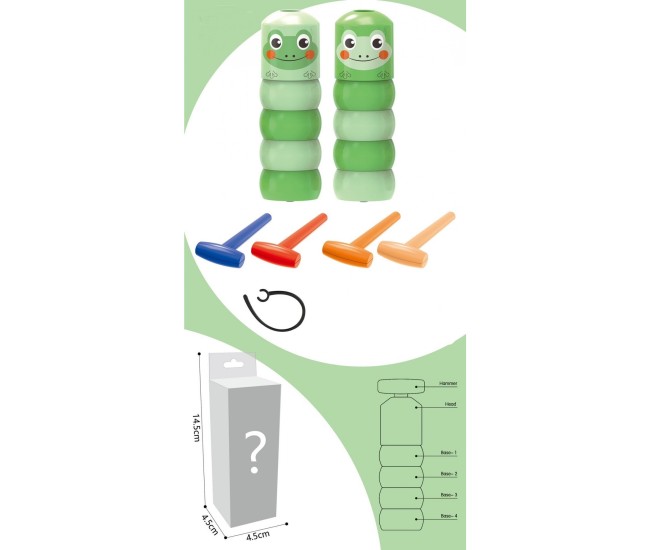 Jucarie Pentru Copii, Flippy, Broaca Indestructibila, 6 Piese Demontabile, +3 Ani, Verde Jucarie Pentru Copii, Flippy, Broaca Indestructibila, 6 Piese Demontabile, +3 Ani, Verde