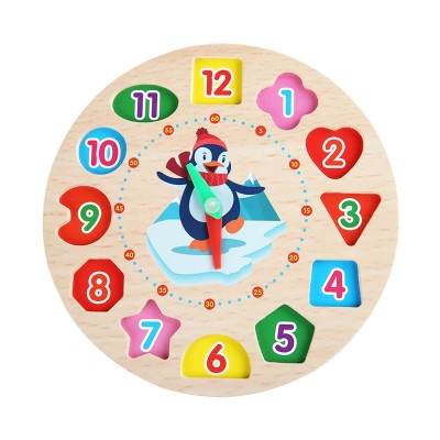 Jucarie Educativa Flippy, Tip Montessori, Model Ceas Pinguin, din Lemn, + 36 Luni, 12 Piese, 17.2 cm, Multicolor Jucarie Educativa Flippy, Tip Montessori, Model Ceas Pinguin, din Lemn, + 36 Luni, 12 Piese, 17.2 cm, Multicolor
