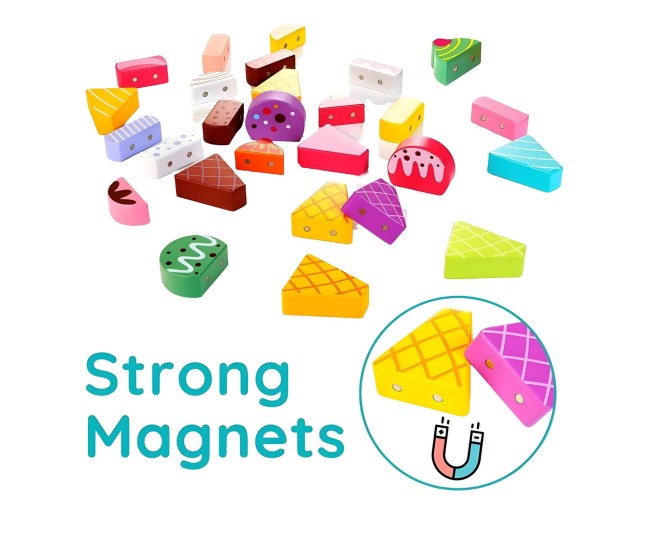 Jucarie Educativa Montessori, Flippy, Model Camion de Inghetata, Sortator Forme, 22 x 11 x 12 cm, 3+ ani, Multicolor