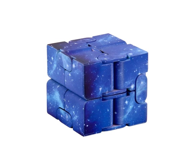 Jucarie Interactiva Antistres cu Miscari Infinite, Cub Magic, 3 ani, 4x4x4cm, Albastru Jucarie Interactiva Antistres cu Miscari Infinite, Cub Magic, 3 ani, 4x4x4cm, Albastru