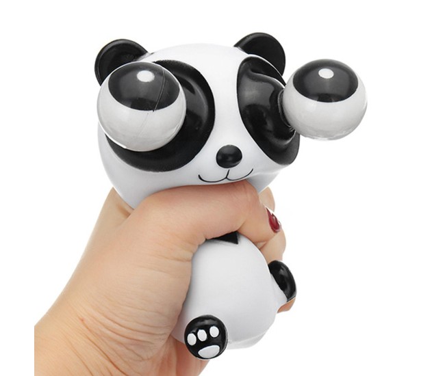 Jucarie interactiva antistres Flippy, squeeze eye-popping panda, multicolor