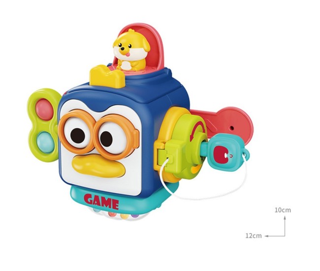 Jucarie interactiva Montessori, Flippy, Jucarie pentru Bebelusi, Model Pinguin Ocupat, din Plastic rezistent, Varsta 18+ luni, 13 x 11 x 11 cm, Albastru/Multicolor Jucarie interactiva Montessori, Flippy, Jucarie pentru Bebelusi, Model Pinguin Ocupat, din Plastic rezistent, Varsta 18+ luni, 13 x 11 x 11 cm, Albastru/Multicolor